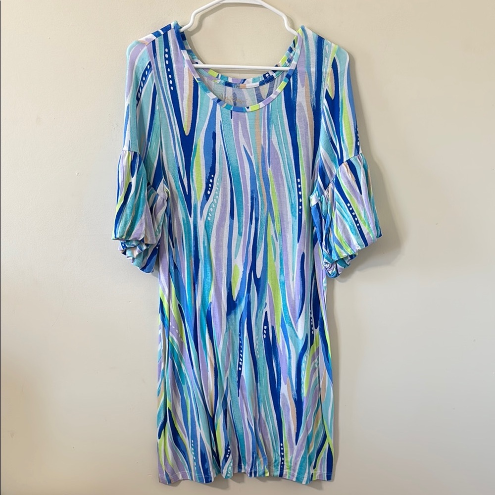 Lilly Pulitzer Lindell Dress Shore Perfection Size Medium - Picture 2 of 8